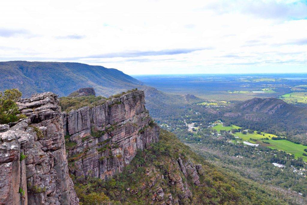 "Scenic view of Halls Gap, nestled in the heart of the Grampians, surrounded by natural wonders and wildlife."