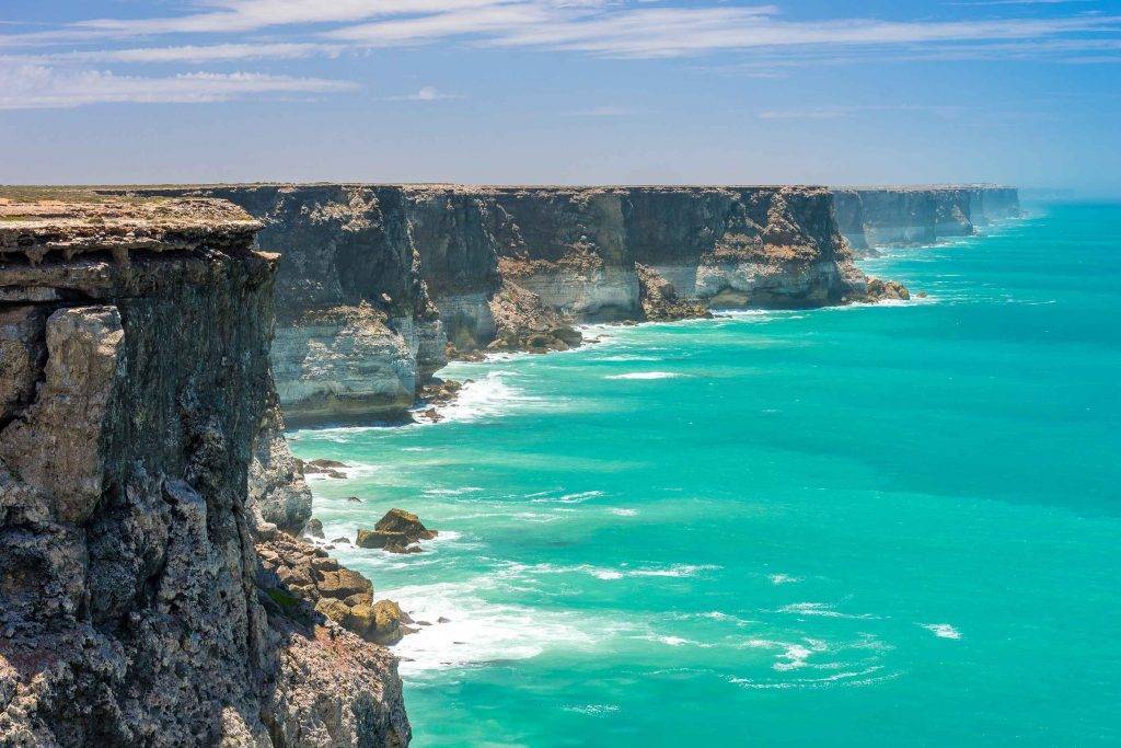 The Head of Bight in Nullarbor, a prime location for whale watching during the winter months.
